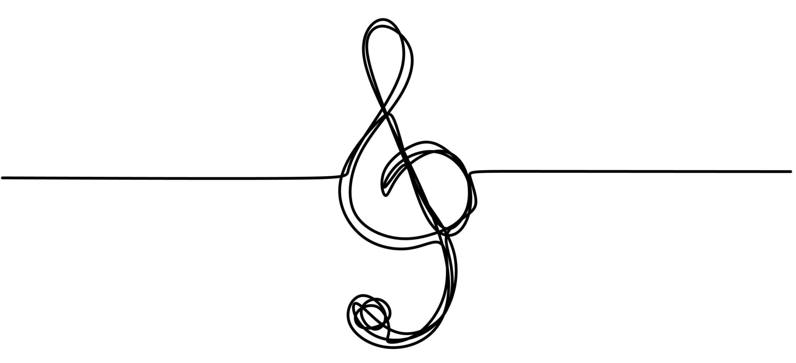 treble-clef-is-drawn-by-a-single-black-one-line-isolated-on-a-white-background-one-line-drawing-continuous-line-minimalism-scribble-style-vector